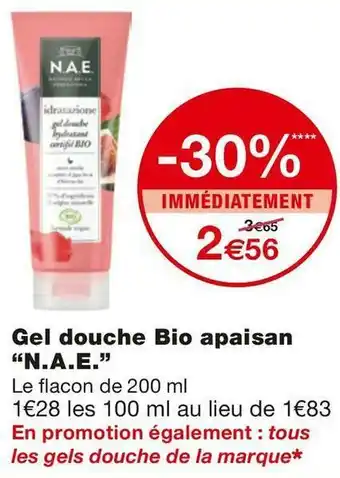 Monoprix N.a.e. gel douche bio apaisan offre