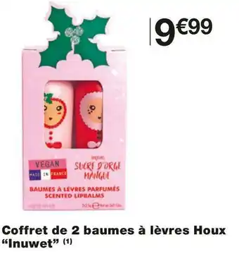Monoprix Inuwet coffret de 2 baumes à lèvres houx offre
