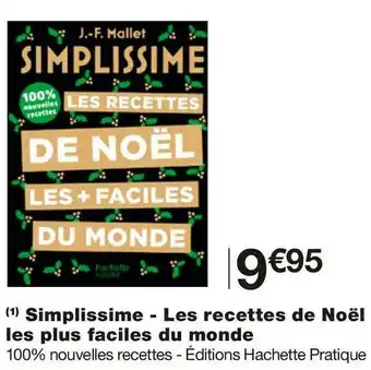 Monoprix Simplissime - les recettes de noël les plus faciles du monde offre