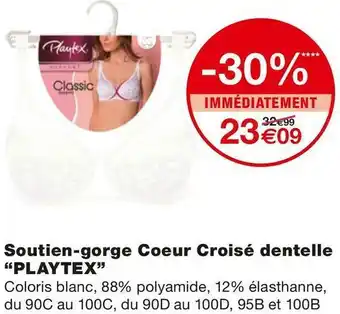 Playtex soutien-gorge coeur croisé dentelle