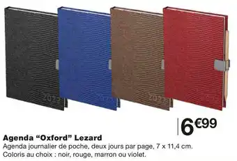 Oxford agenda lezard