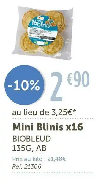 Biobleud mini blinis x16