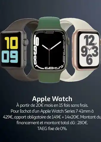 Auchan Apple watch apple watch offre