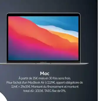 Auchan Apple mac offre