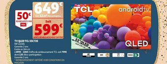Auchan Tv qled tcl 55c725 offre