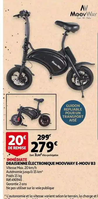 Moovway draisienne électronique e-moov b3