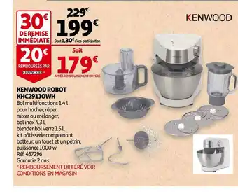 Auchan Kenwood kenwood robot khc291jowh offre