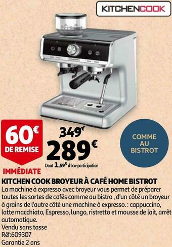 Auchan Kitchen cook broyeur à café home bistrot offre