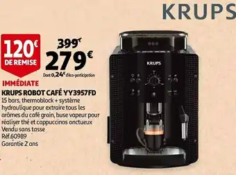 Auchan Krups krups robot café yy3957fd offre