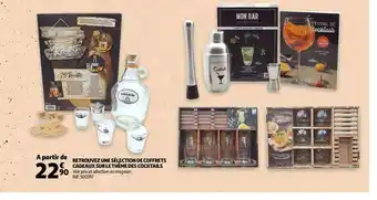 Auchan Retrouvez une sélection de coffrets cadeaux sur le thème des cocktails offre