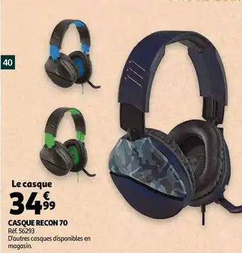 Auchan Casque recon 70 offre