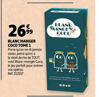 Auchan Blanc manger coco tome 1 offre
