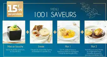 Auchan Menu menu 1001 saveurs offre