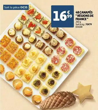 Auchan Régions de france 48 canapés offre