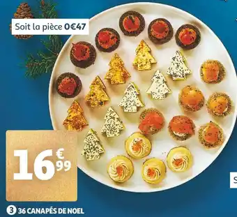 36 canapés de noel