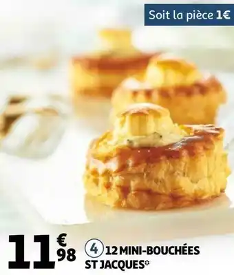 Auchan 12 mini-bouchées st jacques offre
