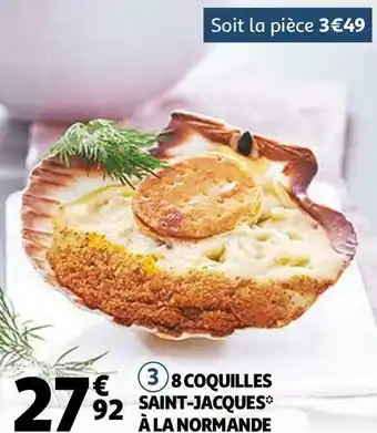 Auchan 8 coquilles saint-jacques à la normande offre