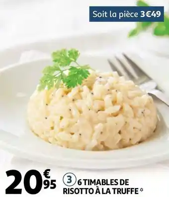 Auchan 6 timables de risotto à la truffe offre