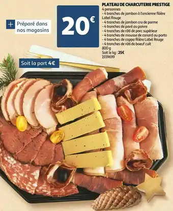 Plateau de charcuterie prestige