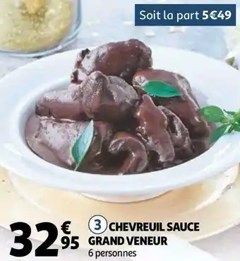 Auchan Grand veneur chevreuil sauce offre