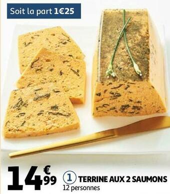 Auchan Terrine aux 2 saumons offre