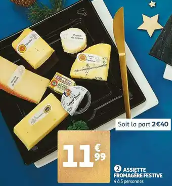 Auchan Assiette fromagère festive offre