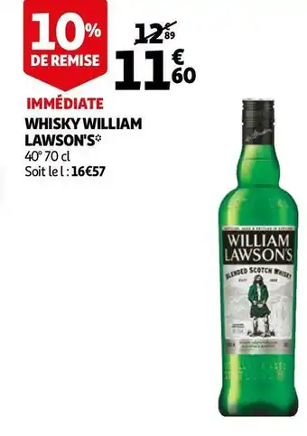 Auchan William lawson whisky offre