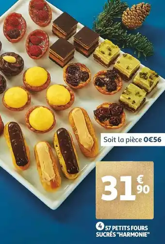 Auchan 57 petits fours sucrés "harmonie offre