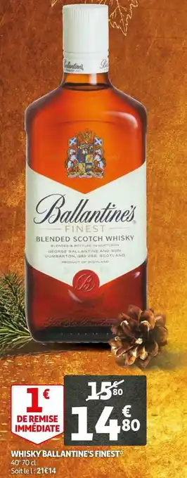 Auchan Ballantines whisky finest offre