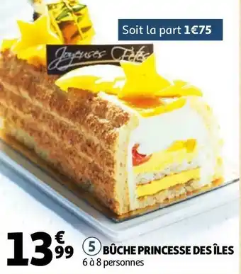 Auchan Bûche princesse des îles offre