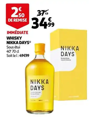 Auchan Nikka days whisky offre