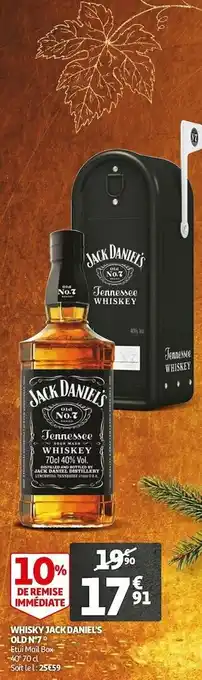 Auchan Jack daniel's whisky old n°7 offre