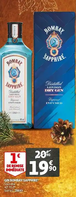 Auchan Bombay sapphire gin offre