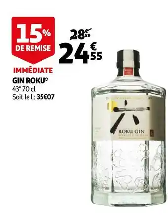 Auchan Roku gin roku offre