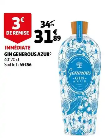 Gin generous azur