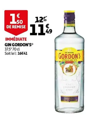 Auchan Gordon's gin offre