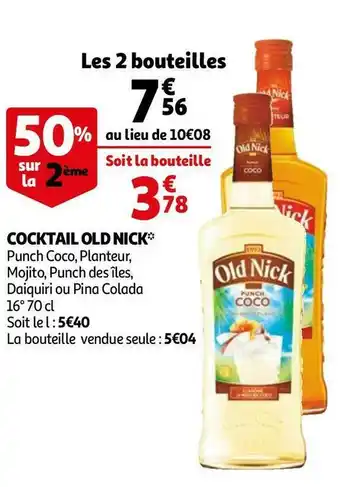 Old nick cocktail