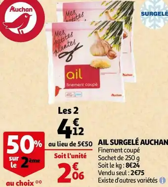 Auchan Auchan ail surgelé offre