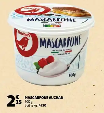 Auchan Auchan mascarpone offre