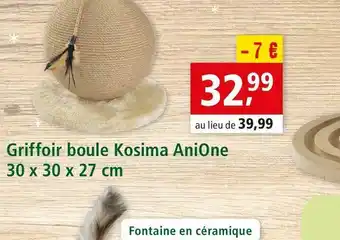 Maxi Zoo Anione griffoir boule kosima offre