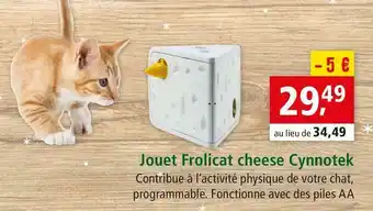 Maxi Zoo Jouet frolicat cheese cynnotek offre