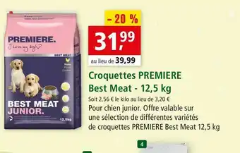 Maxi Zoo Premiere croquettes best meat offre