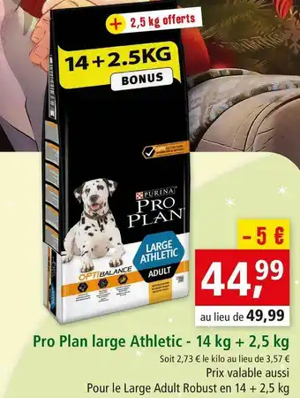 Maxi Zoo Purina pro plan large athletic offre