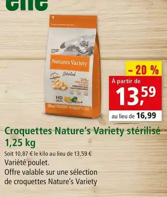 Nature‘s variety croquettes nature‘s variety stérilisé