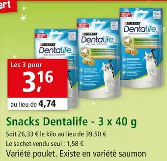 Maxi Zoo Purina snacks dentalife offre