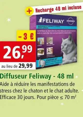 Maxi Zoo Feliway diffuseur offre