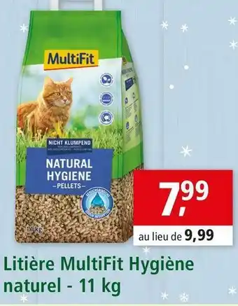 Maxi Zoo Multifit litière hygiène naturel offre