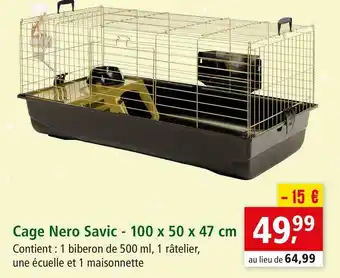 Maxi Zoo Cage nero savic offre