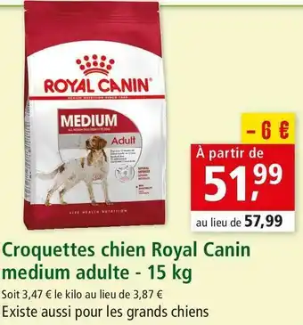 Maxi Zoo Royal canin croquettes chien royal canin medium adulte - 15 kg offre