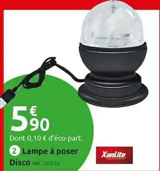 Xanlite lampe à poser disco